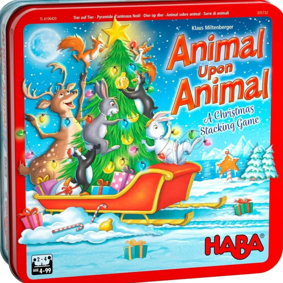 Sale HABA Animal Upon Animal Christmas Stacking Game