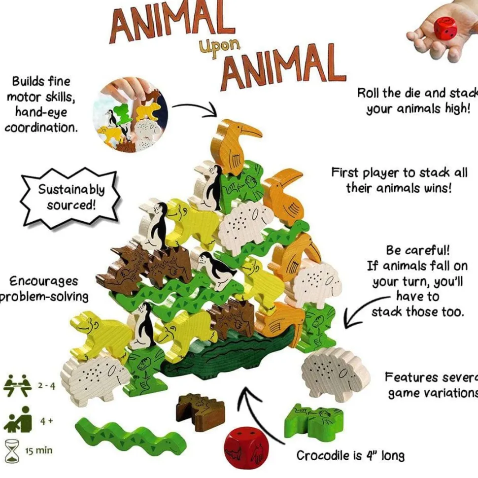 Clearance HABA Animal Upon Animal Game
