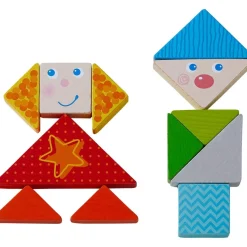 Outlet HABA Arranging Game Funny Faces Tangram Wooden Tiles