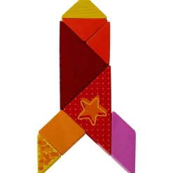 Outlet HABA Arranging Game Funny Faces Tangram Wooden Tiles