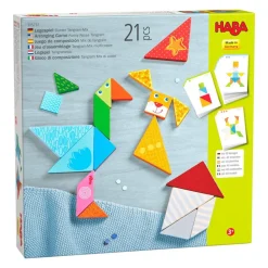 Outlet HABA Arranging Game Funny Faces Tangram Wooden Tiles