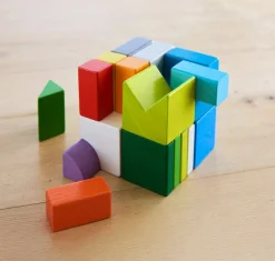 Fashion HABA Chromatix 3D Arranging Game Wooden Building Blocks