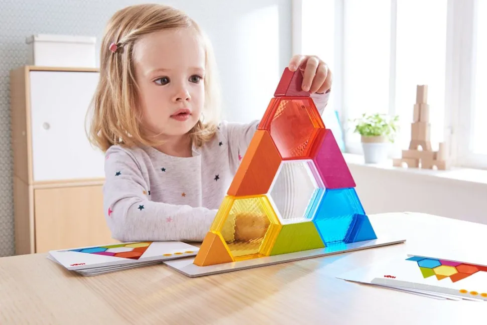 Flash Sale HABA Color Crystals 15 Piece Stacking Game