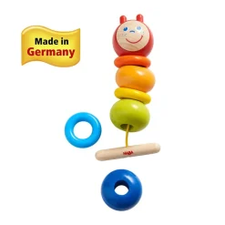 Outlet HABA Colorful Caterpillar Wooden Threading Toy