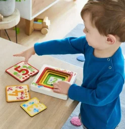 Outlet HABA Counting Friends Wood Layering Puzzle 1 To 5