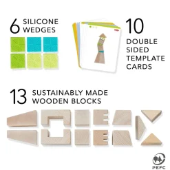 Clearance HABA Crooked Towers Wooden Blocks