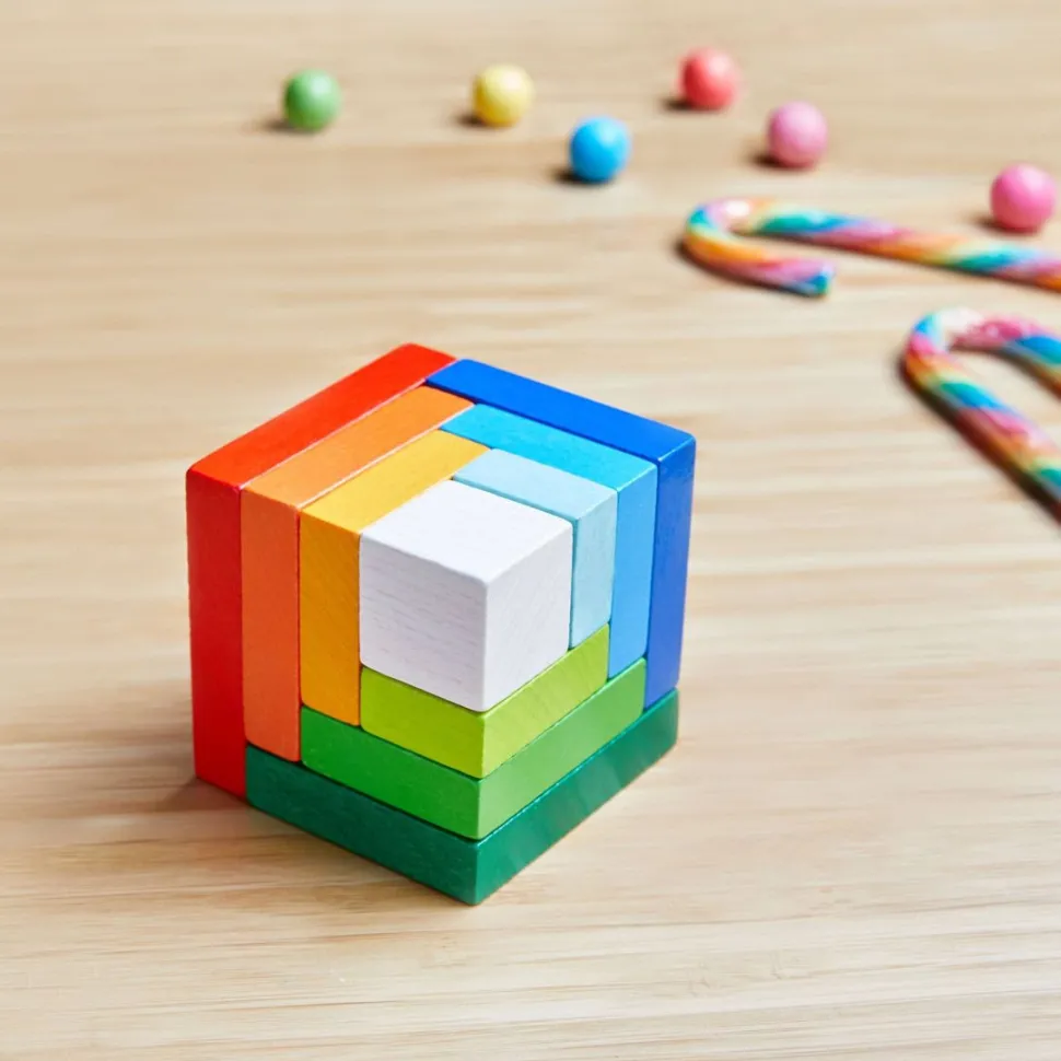 Sale HABA 3D Rainbow Cube Arranging Game