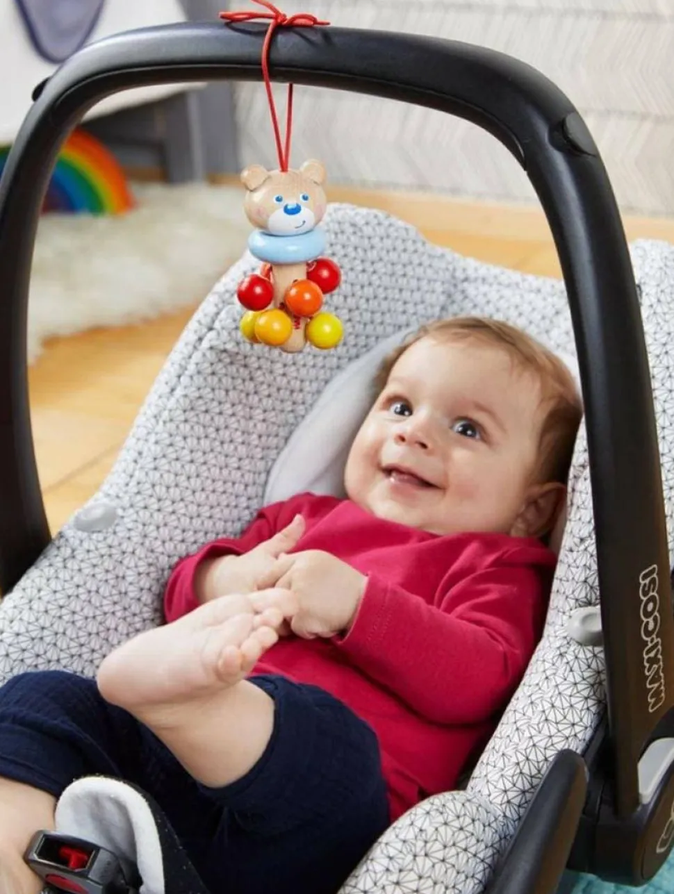 Store HABA Dangling Figure Bear Stroller & Crib Toy