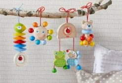 Store HABA Dangling Figure Bear Stroller & Crib Toy
