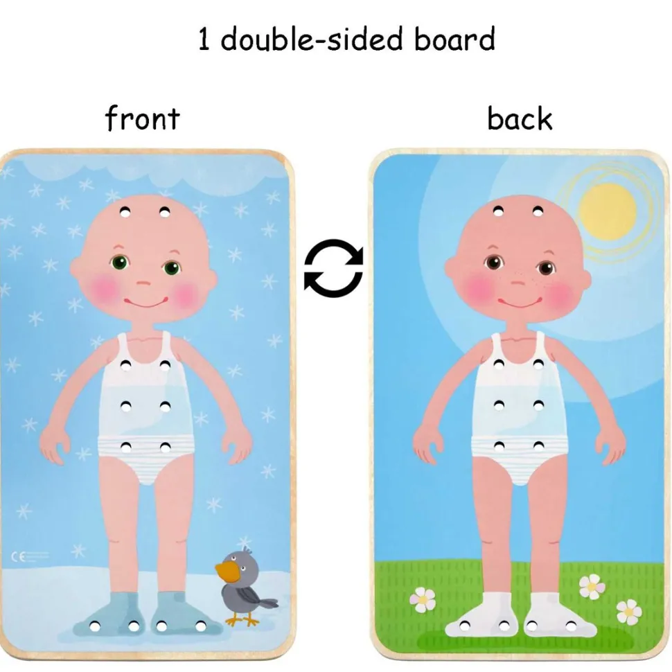 New HABA Dress Me Threading & Lacing Game