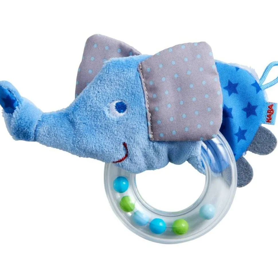 Store HABA Elephant Rattle With Removable Teething Ring