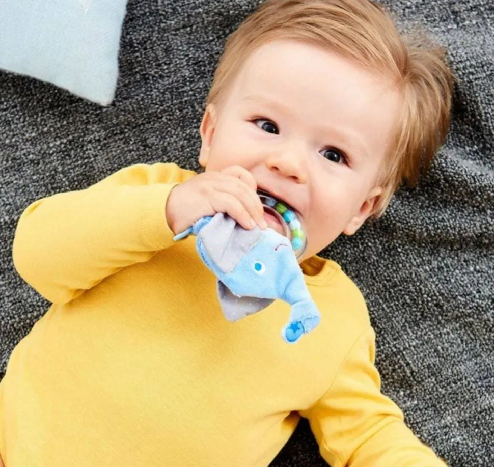 Store HABA Elephant Rattle With Removable Teething Ring