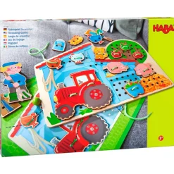 New HABA Farm Threading & Lacing Game