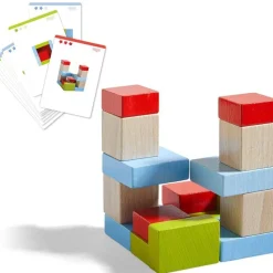 Best Sale HABA Four By Four 3D Arranging Game Wooden Building Blocks