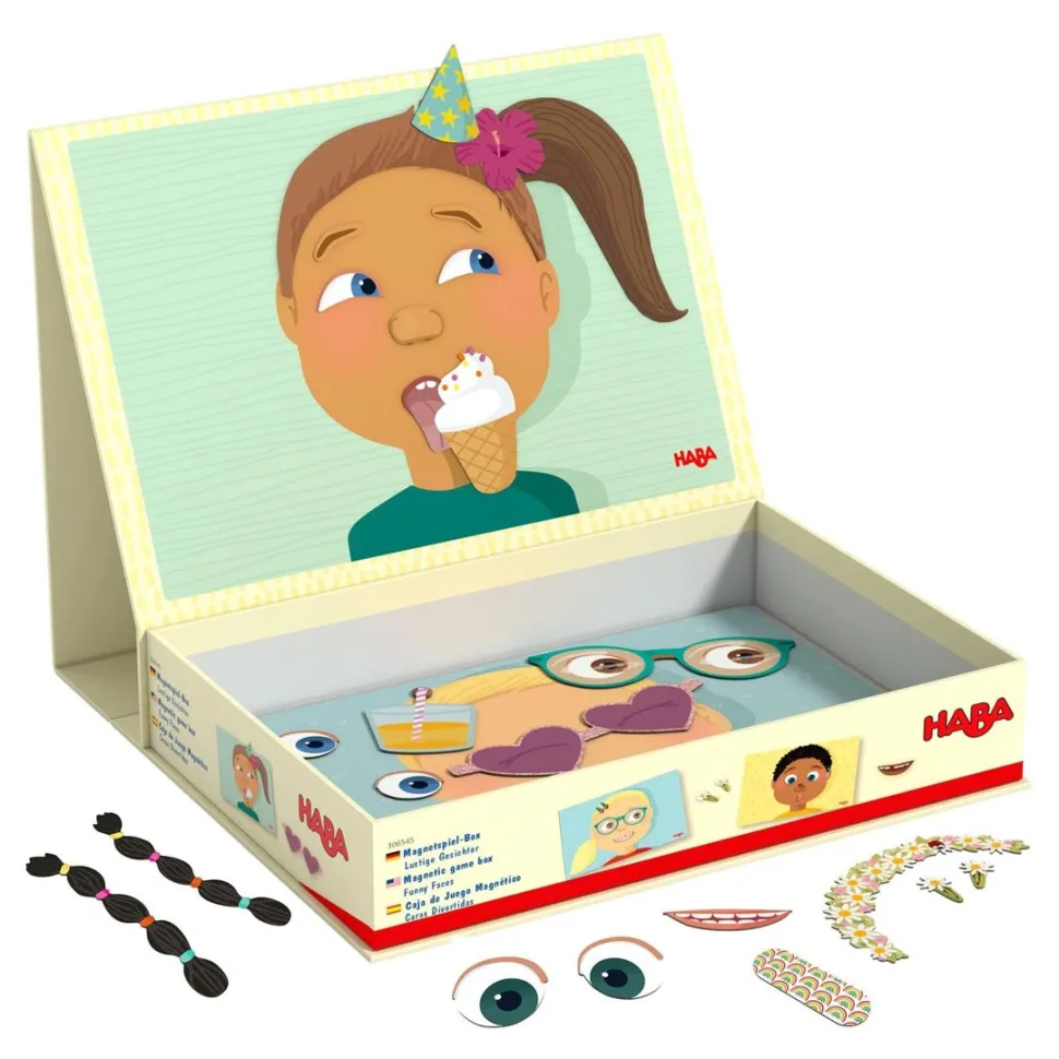 Cheap HABA Funny Faces Magnetic Game Box