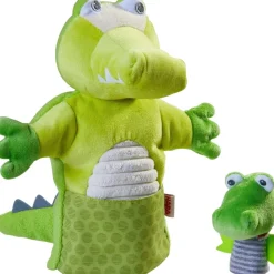 Flash Sale HABA Glove Puppet Crocodile With Baby Hatchling Finger Puppet