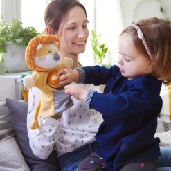 Fashion HABA Glove Puppet Lion With Baby Cub Finger Puppet