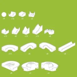 Outlet HABA Hubelino 128-Piece Run Elements Set