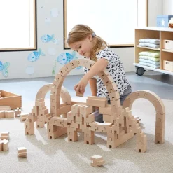 Sale HABA Interlocking Wooden Blocks Construction Set