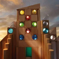 New HABA Kaleidoscopic Colored Prisms Building Blocks