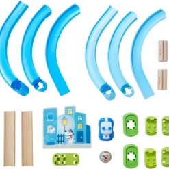 Hot HABA Kullerbu Police Chase 16 Piece Play Set