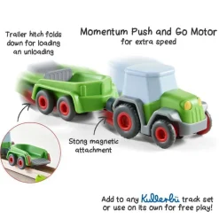 Clearance HABA Kullerbu Tractor And Trailer With Momentum Motor