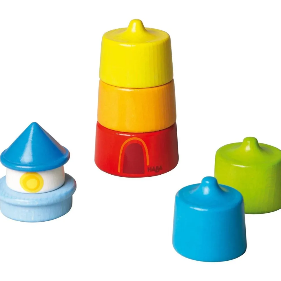 Cheap HABA Lighthouse Wooden Rainbow Stacker