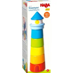 Cheap HABA Lighthouse Wooden Rainbow Stacker