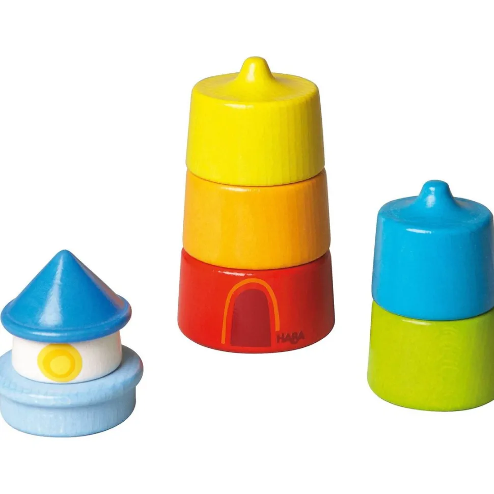 Shop HABA Lighthouse Wooden Rainbow Stacker