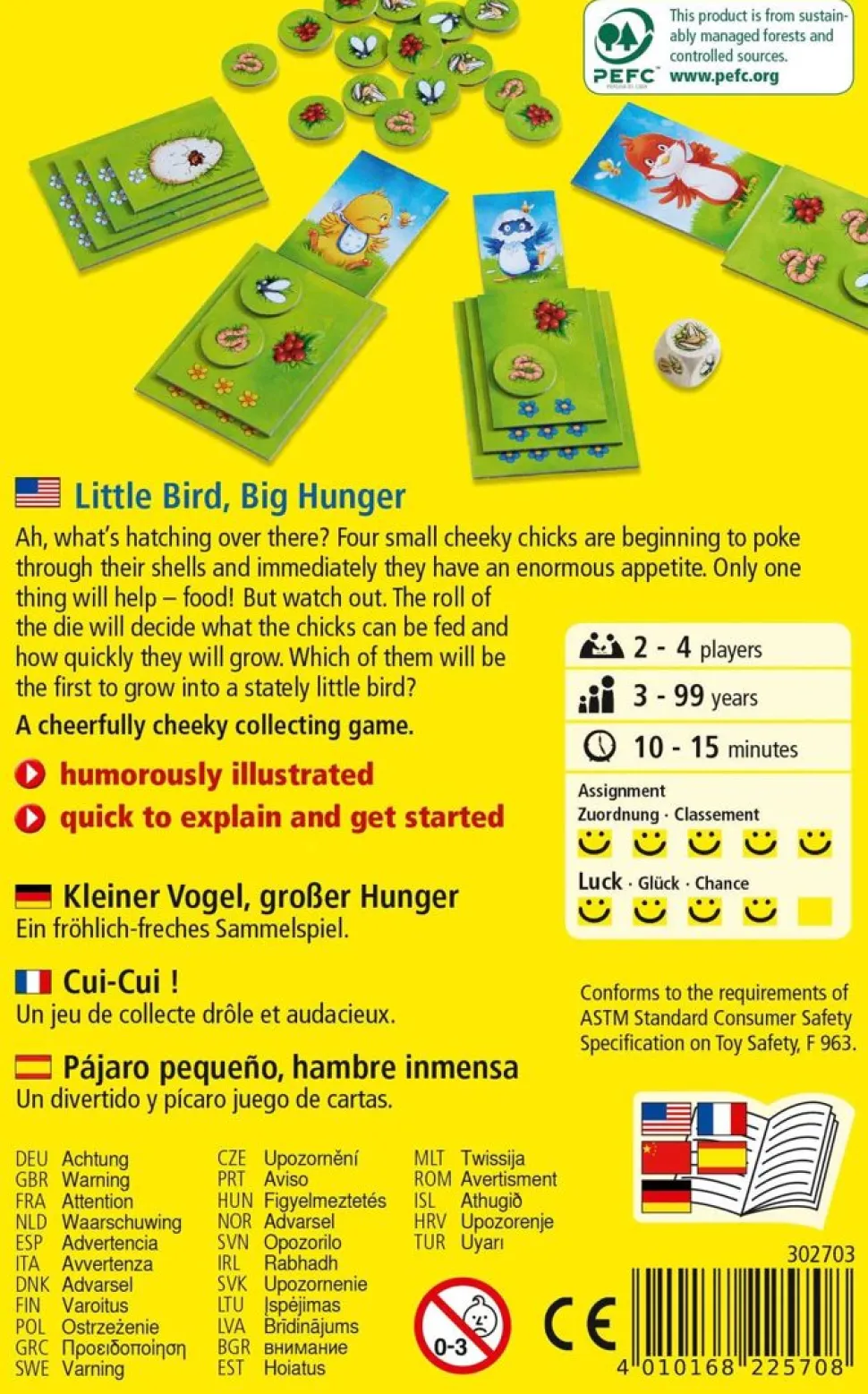 Sale HABA Little Bird, Big Hunger Collecting Game