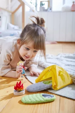 Best Sale HABA Little Friends Camping Trip Play Set With Sleeping Bags
