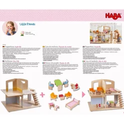 Cheap HABA Little Friends Dollhouse Town Villa With Furniture