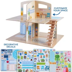 Outlet HABA Little Friends Family Fun Dollhouse Bundle With Doghouse