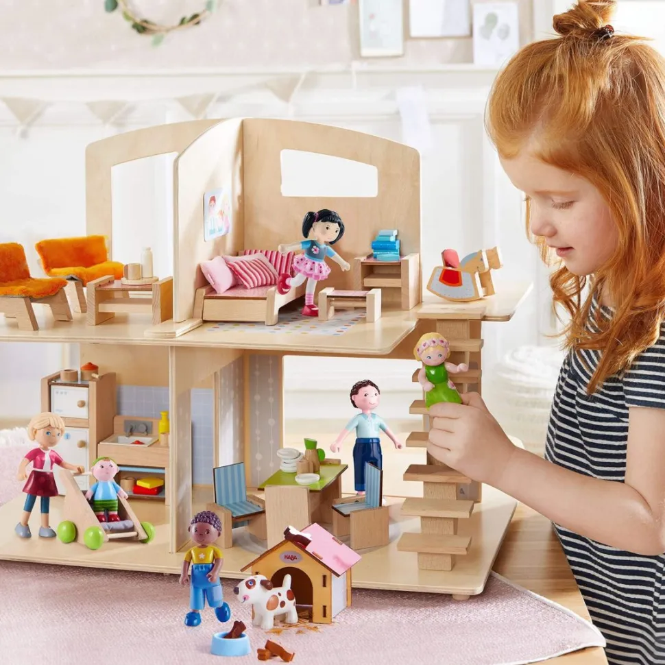 Shop HABA Little Friends Family Fun Dollhouse Bundle With Doghouse