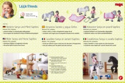 Best Sale HABA Little Friends Rider Sanya And Horse Saphira Play Set