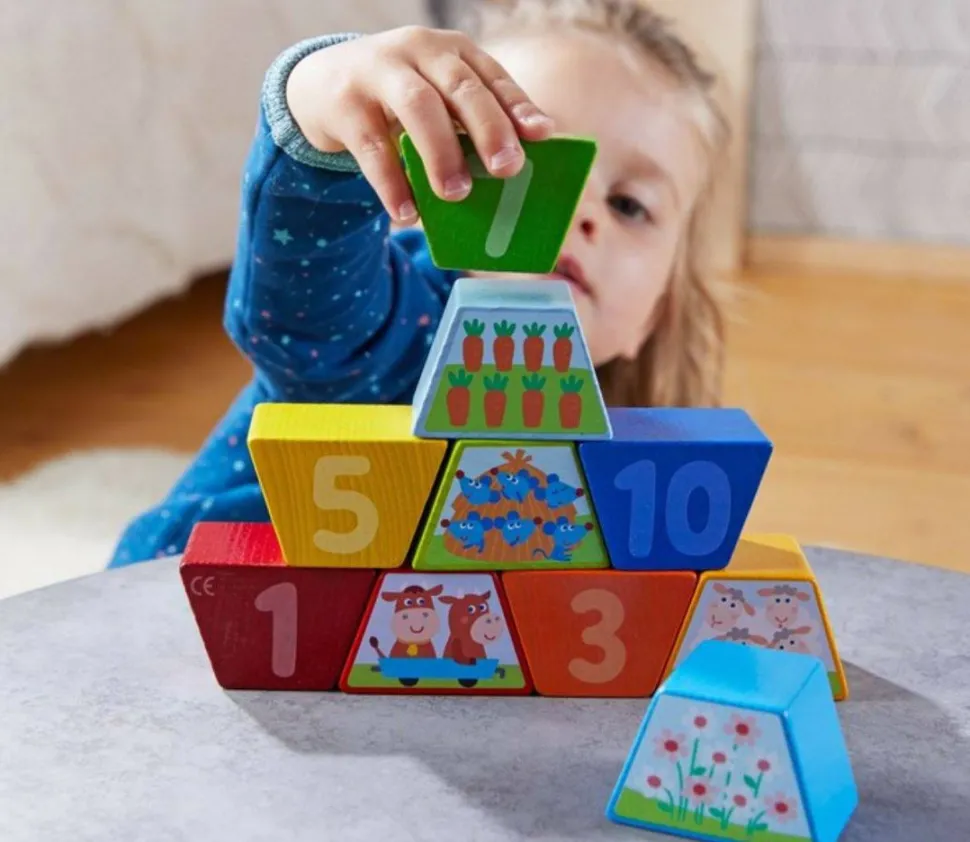 Clearance HABA Numbers Farm Wooden Arranging Game