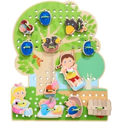 New HABA Orchard 31 Piece Threading Game