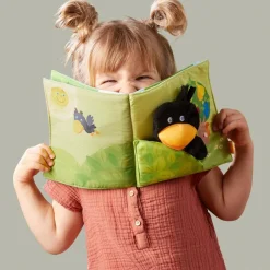 Hot HABA Orchard Soft Book With Raven Finger Puppet