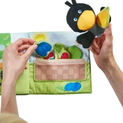 Store HABA Orchard Soft Book With Raven Finger Puppet