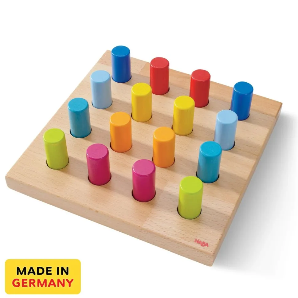 Sale HABA Rainbow Whirls Wooden Sorting And Stacking Game