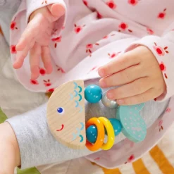 Cheap HABA Rattlefish Wooden Baby Rattle