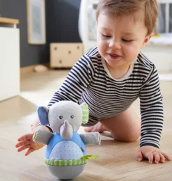 Best Sale HABA Roly Poly Elephant Wobbling Soft Baby Toy