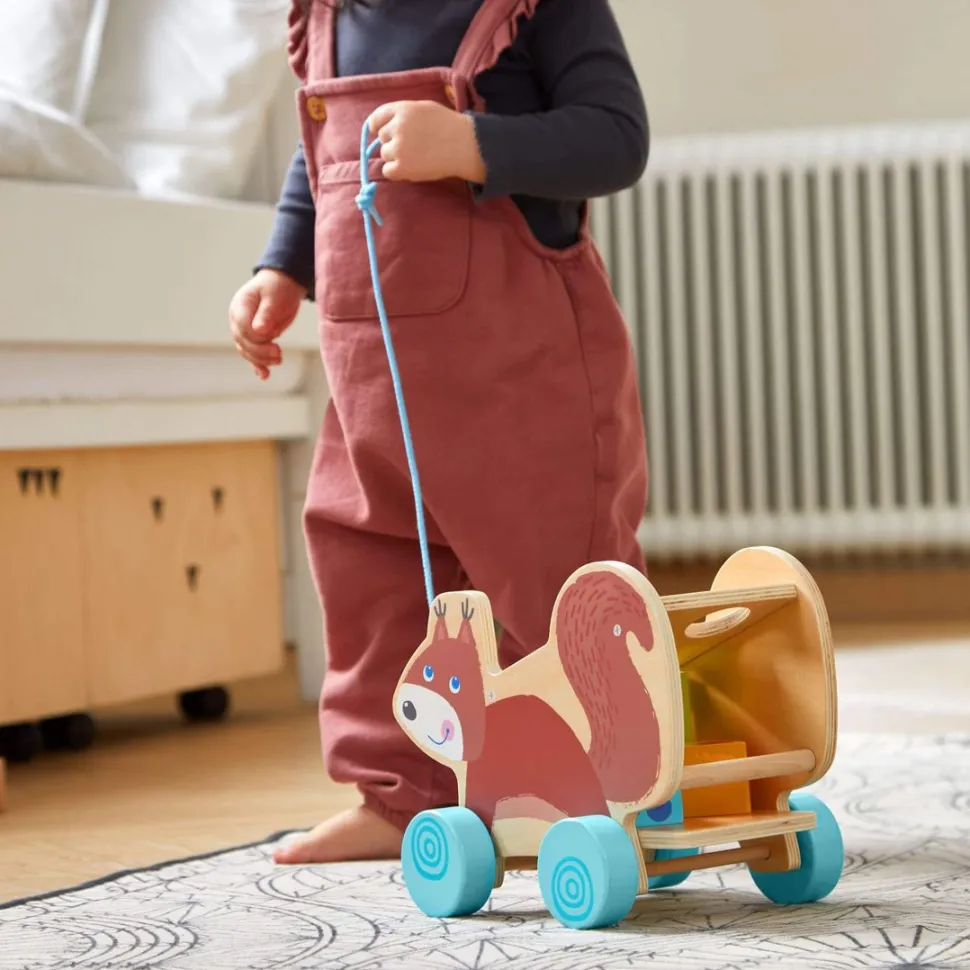 Cheap HABA Squirrel Pull Along Toy Sorting Box