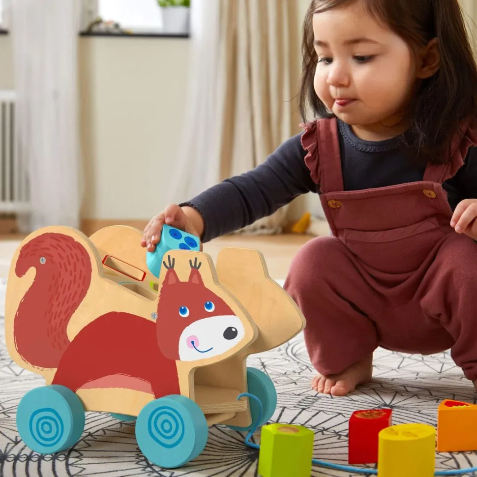 Cheap HABA Squirrel Pull Along Toy Sorting Box