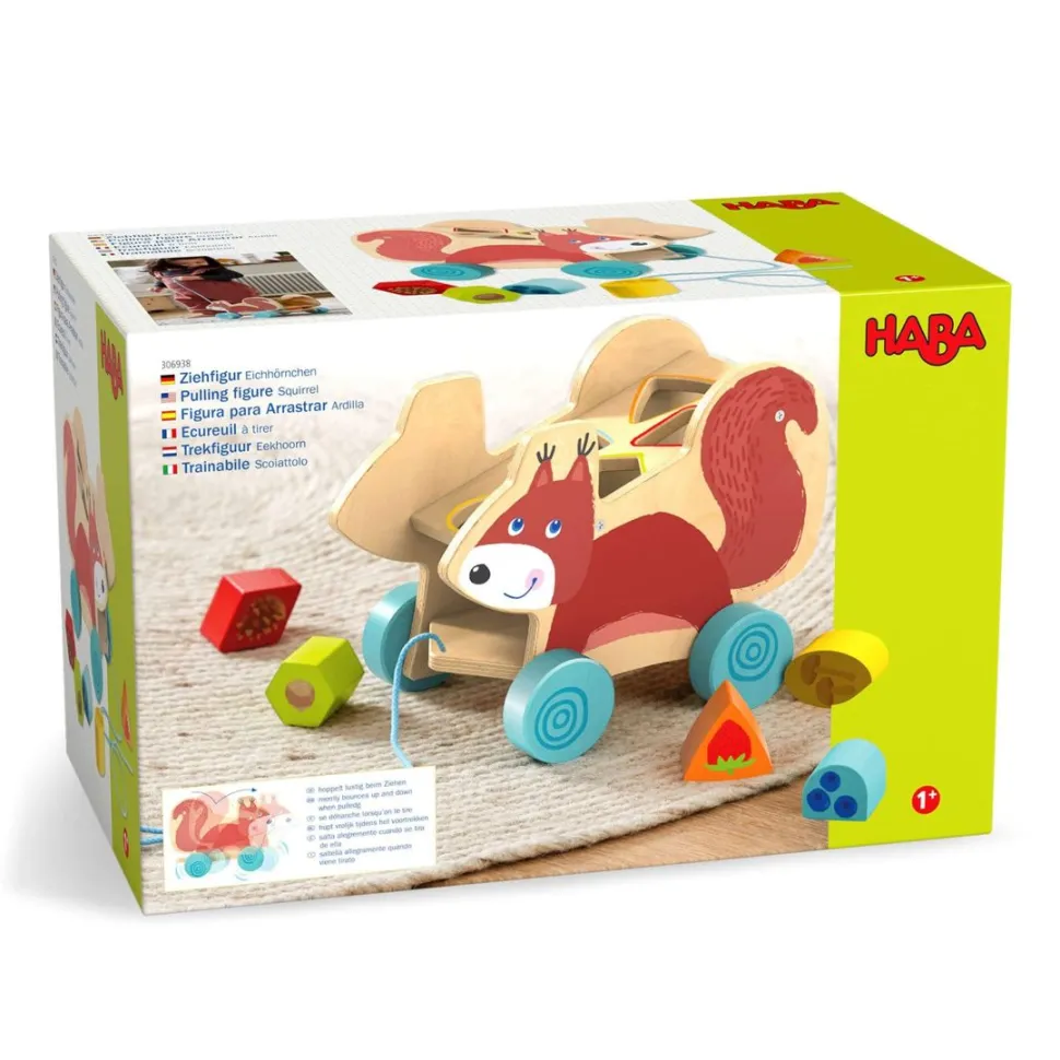 Cheap HABA Squirrel Pull Along Toy Sorting Box