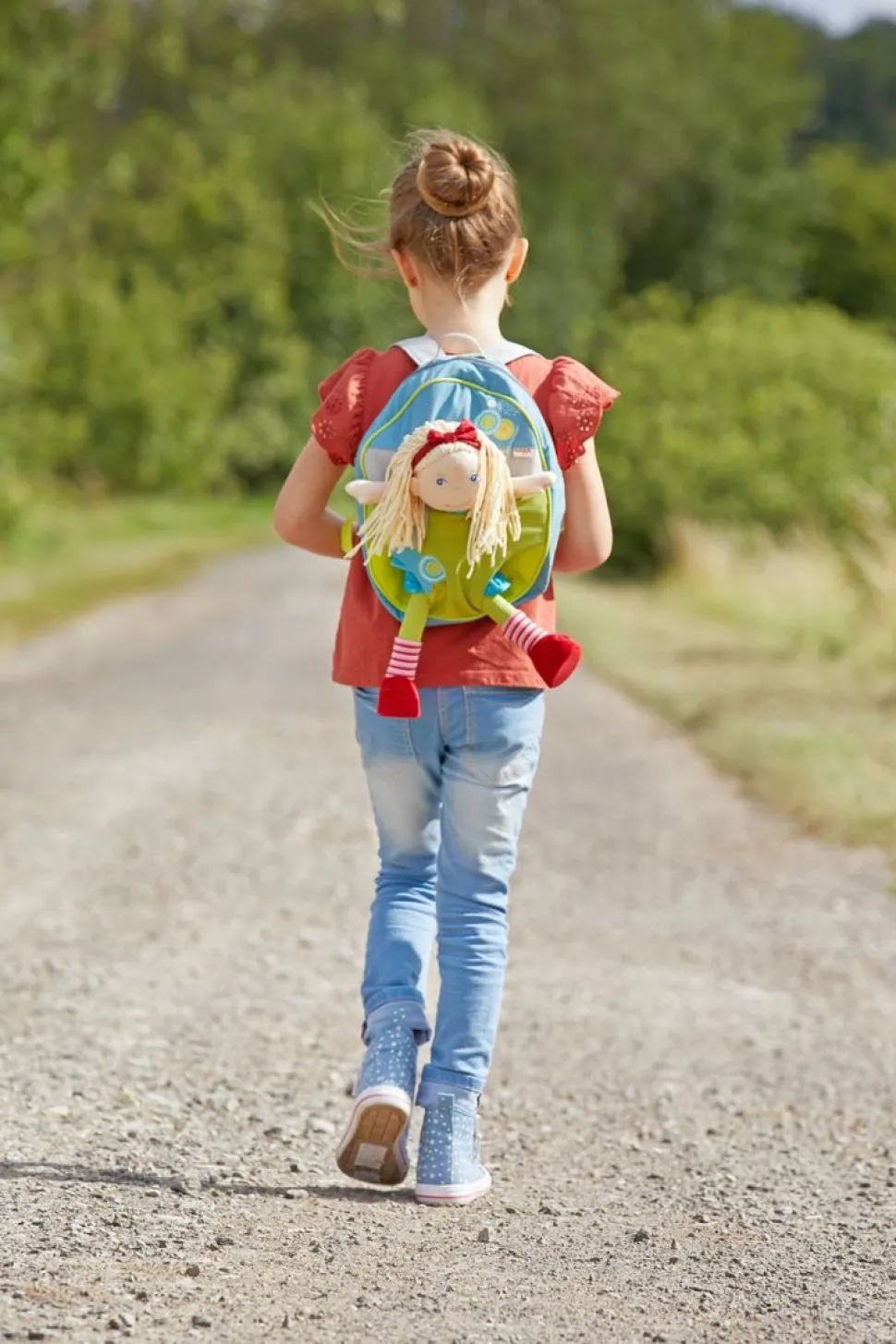 New HABA Summer Meadow Backpack To Carry 12" Soft Dolls