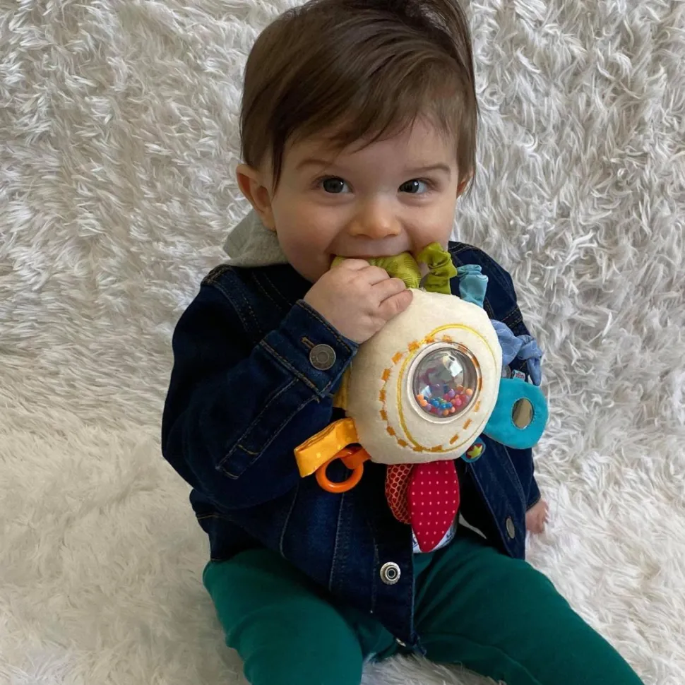 Shop HABA Teether Cuddly Rainbow Round Activity Toy