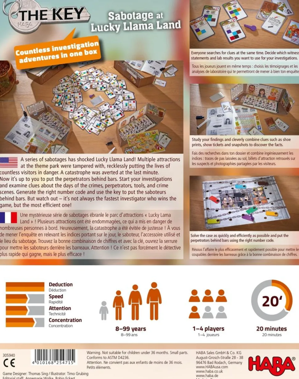 Clearance HABA The Key: Sabotage At Lucky Llama Land