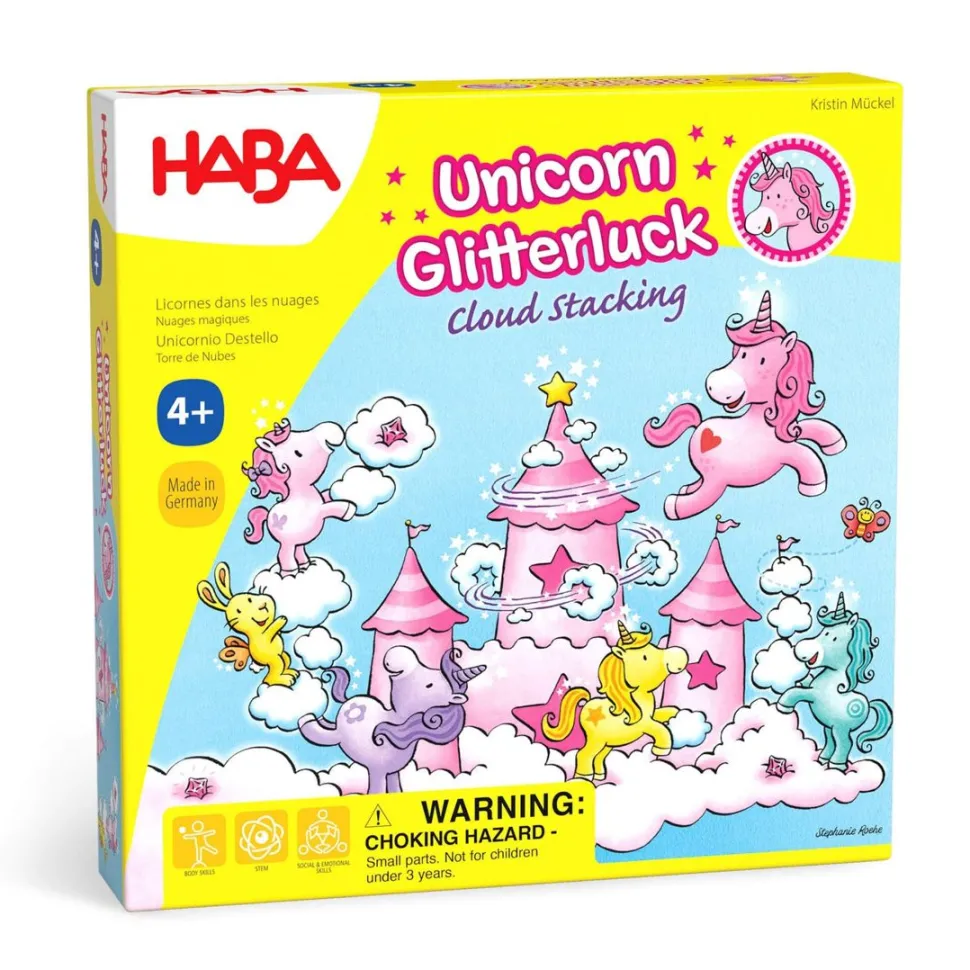 Clearance HABA Unicorn Glitterluck - Cloud Stacking Game