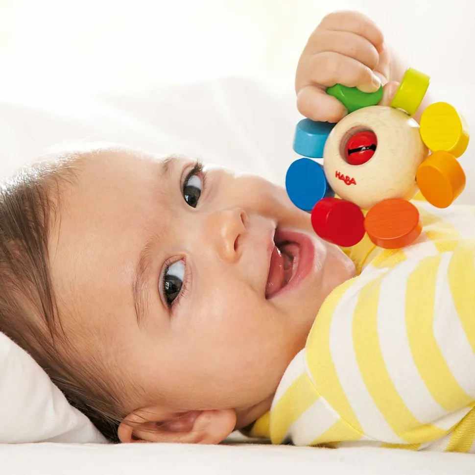 Discount HABA Whirlygig Wooden Rattle & Clutching Toy